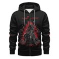thumbnail image 2 of Men‘s Stylish Zip-up Skeleton Print Y2K Hoodie With Pockets Breathable Comfy Hooded Coat For Spring And Autumn Casual Comfort, 2 of 6