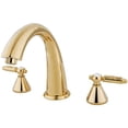 thumbnail image 1 of Kingston Brass KS2362GL Kingston Brass Royale Remplisseur de Baignoire Romaine à Deux Poignées, 1 of 2