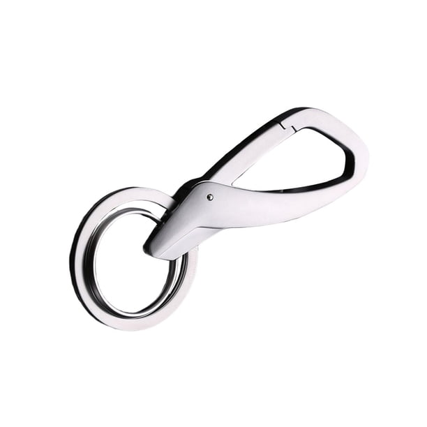Inteprter Llavero de cinturón para hombre, reemplazo portátil, electrochapado antioxidante, para el hogar, oficina, tienda, accesorios para llavero de Artesanía Plata Inteprter HA073984-02