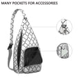 thumbnail image 4 of Retro Plaid Sling Backpack - Classic Checkerboard Print Crossbody Bag, Fashionable Anti-Theft Pack for Commuters, 4 of 4