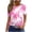 #0416-Pink, variant on Graphic Tops for Women Nature Plant Print Crew Neck Short Sleeve Tees Relaxed Fit Soft Vacation Wear Blouses Gift