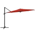 thumbnail image 3 of CorLiving 11.5ft Deluxe Tilting and Rotating Offset Patio Umbrella with Aluminum Frame and Durable Canopy, Crimson Red, 3 of 11