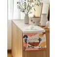 thumbnail image 5 of Table Runner 108 Inches Long for Kitchen Dining, Western Boho Dresser Scarf Farmhouse, Dining Table Decorations for Wedding/Parties, Vintage Abstract Horse Cactus Plant Offwhite 13 x 108 In, 5 of 8