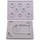 thumbnail image 1 of Tablero de diseño de cuentas shaofei 2 piezas organizador de joyas y collares con cuentas gris, 1 of 5