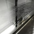 thumbnail image 5 of 56-60" W x 70" H Shower Door, Double Sliding Semi-Frameless Shower Door with Premium 1/4 Inch (6mm) Thick SGCC Tampered Glass, Explosion-Proof Film, Matte Black, 5 of 7