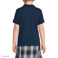 thumbnail image 2 of Lands' End Girls Short Sleeve Feminine Fit Interlock Polo Shirt, 2 of 3