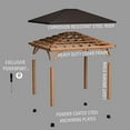 thumbnail image 3 of Backyard Discovery 14' x 12' Barrington Cedar Gazebo, 3 of 9