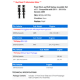 thumbnail image 2 of Front Strut and Coil Spring Assembly Set of 2 - Compatible with 2011 - 2013 Kia Sorento AWD 2012, 2 of 2