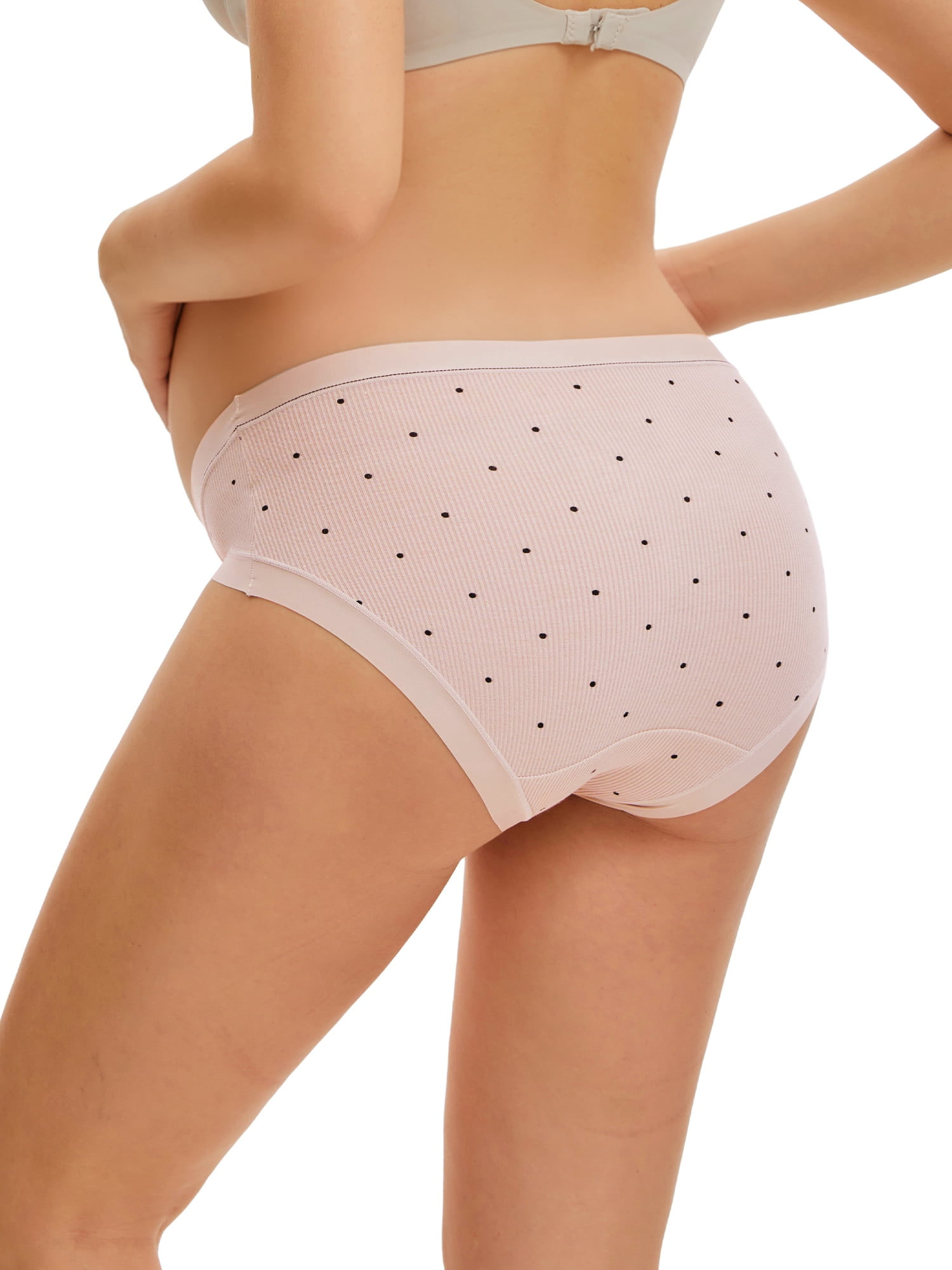 DARING DIVA Women's Low Rise Pregnancy Briefs V-Cut Waist Belly Support Underwear XXL Pink