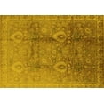 thumbnail image 1 of Ahgly Company Machine Washable Indoor Rectangle Oriental Yellow Traditional Area Rugs, 8' x 12', 1 of 4