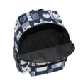 thumbnail image 6 of FORMRS School Backpack with Front Zippered Pocket 12" Student Travel Daypack, Blue Cats and Hearts, 6 of 6