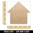 thumbnail image 2 of Pay Rent Planner Sticker Wood Shape Unfinished Piece Cutout Craft DIY Projects - 4.70 Inch Size - 1/8 Inch Thick, 2 of 7