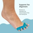 thumbnail image 2 of ZenToes Silicone Toe Spacers for Correct Toe Alignment, Bunion and Hammertoe Straighteners, 1 Pair, 2 of 8