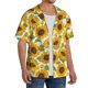 thumbnail image 2 of Fotbe Sunflowers Camisa Estampada de Manga Corta para Hombre, Casual de Verano, Estilo Playero, Sin Arrugas-XX-Large, 2 of 5