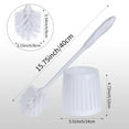 thumbnail image 5 of Unique Bargains Toilet Brush Long Handle Flexible Brush Head White 1 Pc, 5 of 5