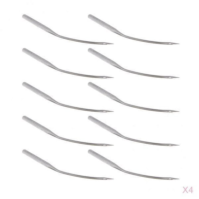 4x 10 Unids / pieza Agujas Industriales de de Coser de Punto Invisible Lwx6t Hierro Metal