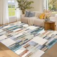 thumbnail image 4 of Memoryfield Washable 8' x 10' Area Rug, Foldable Geometric Printed Carpet, Soft Low Pile Abstract Floor Mats, Non Shedding Floor Covering for Bedroom Living Room, Multicolor, 4 of 8