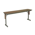 thumbnail image 3 of UrbanPro Adjustable Height 3/4" High Pressure Folding Seminar Table in Oak, 3 of 6