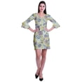 thumbnail image 2 of Moomaya Womens Imprimé Courte Robe Cloche Manches Robes pour les Femmes Vêtements d'Été Occasionnels, 2 of 6