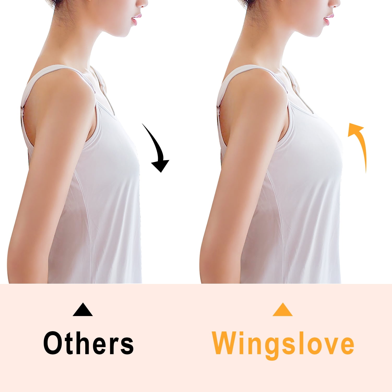 Invisible Silicone Strapless Sticky Waterproof Plunge Bra Inserts Pasty Bra  Coco – WingsLove