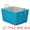 Blue, variant on Unique Bargains Woven Storage Basket Shelf Closet Storage Bin Blue 17.7*13.8*9.8in