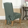 Home Trends Solid Cotton Short Dining Room Chair Cover