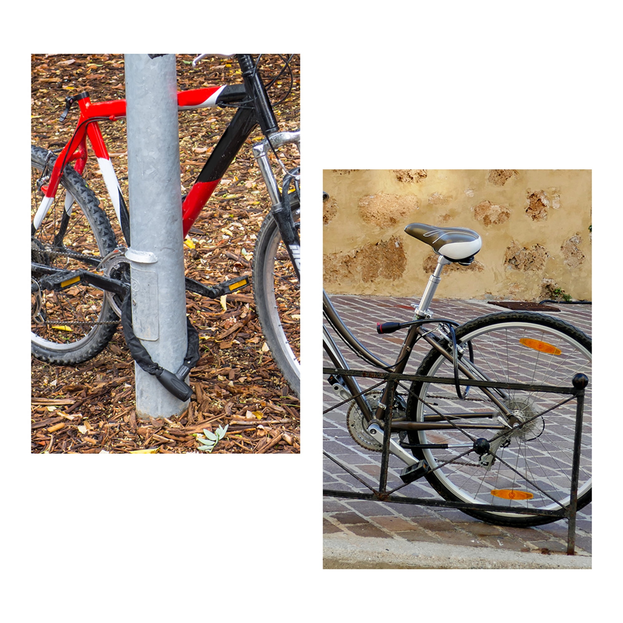Unique Bargains Universal Bike Bicycle Black Anti Thief  Cable Wire Lock with 2 Keys