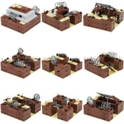 FLOWER LEGEND WW2 Bunker Building Set, Military Base Trench Blocks, 1342 Pieces, Compatible with Major Collections