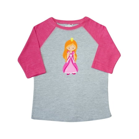 

Inktastic Cute Princess Orange Hair Princess In Pink Dress Gift Toddler Toddler Girl T-Shirt