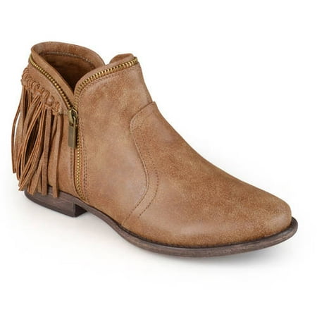 - Brinley Co. Women's Fringed Almond Toe Riding Booties