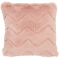 thumbnail image 3 of Nourison Faux Fur Solid Blush Decorative Throw Pillow , 14" x 24", 3 of 5