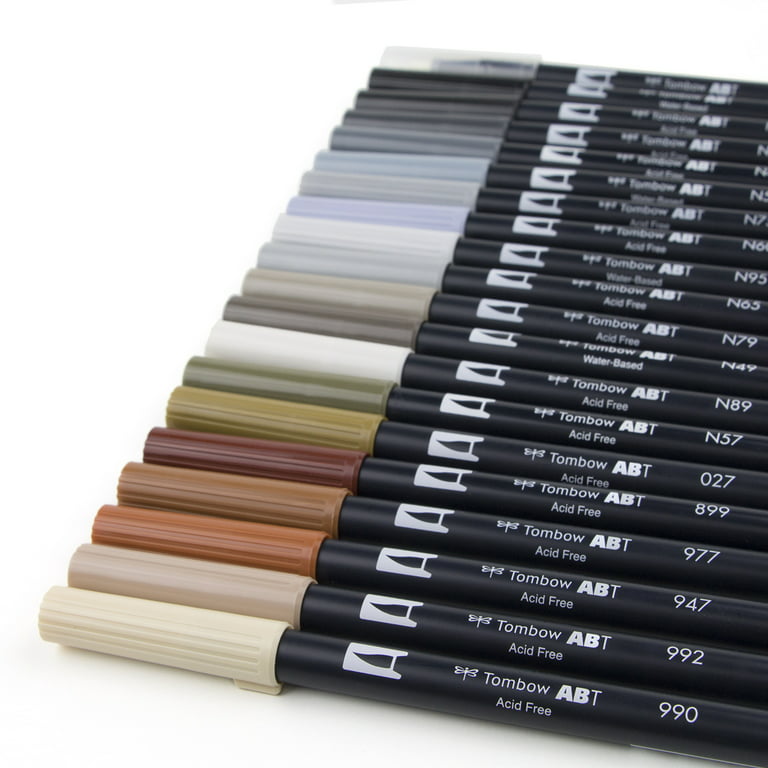 Tombow ABT Dual Brush Pen - 6 Color Set - Natural