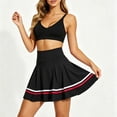 thumbnail image 5 of Womens Tennis Athletic Skirts Summer Pleated High Waisted Inner Pockets Skorts Stretchy Tummy Control Workout Outfits, 5 of 5