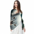 thumbnail image 5 of Koala Beautiful Translucent Chiffon Yarn Hair Scarf 180*73 (70.86*28.7in) - Light and Breathable Silk Wrap, 5 of 6