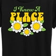 thumbnail image 3 of Instant Message - I Know A Place Flowers - Women's Short Sleeve Graphic T-Shirt, 3 of 6