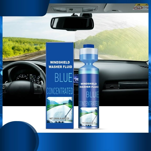 Blueberry Scented Concentrated Windshield Washer Fluid - 2X Concentrated Formula All-Season Car Windshield Wiper Fluid