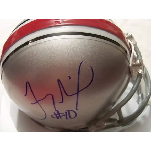 Troy Smith autographed Ohio State Buckeyes mini helmet JSA