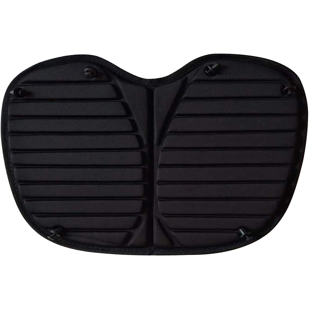 Kayak Seat Pad Adjustable Ocean Rowing Cushion Detachable Non-Slip Padded Black 