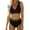 Black, variant on KaLI_store Swimsuit Women Tummy Control Women Plus Size Tankini Swimsuit Two Piece Flowy Swimdress Bathing Suits with Shorts Green,M