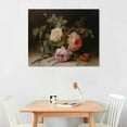 thumbnail image 2 of ONETECH Vintage Pink Rose Rustic Farmhouse Wall Art Decor - Large Rolled Canvas - Floral Flower Picture - French Country Print Poster - Kitchen Dining Spring Summer Painting, 2 of 4