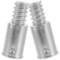 2 Pcs Metal American Thread Connector Straight Pole Telescopic Pole Suitable for Metal Pole Mop Broom Brush 2pcs