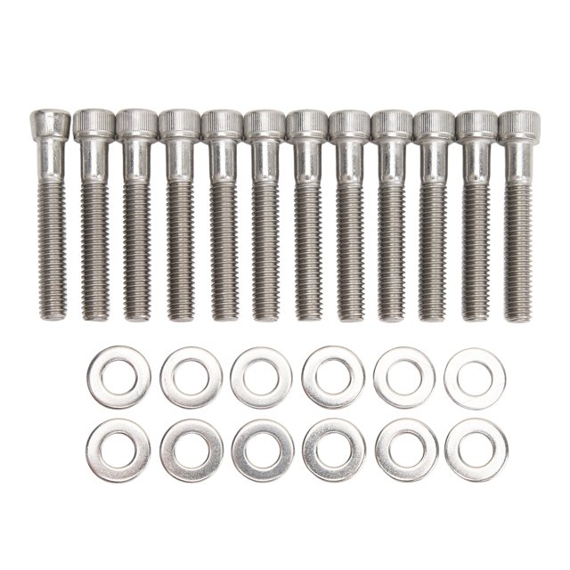 Kit De Pernos De Culata De Cilindro De Acero Inoxidable 304 Endurecido, Repuesto De Sujetadores De Culata Pulidos Para FORD SMALL BLOCK SBF 289 302 5.0L 351W