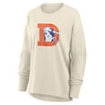 thumbnail image 4 of Women's Fanatics Cream Denver Broncos Dove Legacy Long Sleeve T-Shirt, 4 of 5