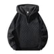 thumbnail image 1 of MHFRRA Sudadera con Capucha y Media Cremallera para Hombre, Otoño E Invierno, Holgada, de Talla Grande, Ajustada, Informal Negro, 1 of 6