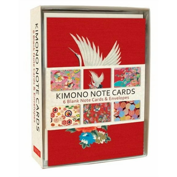 Kimono Note Cards : 6 Blank Note Cards & Envelopes (6 x 4 inch cards in a box) (Mixed media product)