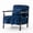 Antique Blue, variant on CQSXDA Mid Century Modern Accent Storage Chair Upholstered Fabric with Waist Cushion for Living Room or Bedroom, Antique White