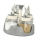 thumbnail image 2 of Salero giratorio con tapa, especiero y botella de cristal para aromatizar, ideal para cocina, restaurante y hogar, color gris., 2 of 12