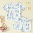 thumbnail image 2 of HCNTES Toddler Baby Girl Clothes 12 18 24 Month 2T 3T Summer Outfit Cherry Graphic T-shirts Shorts Set, 2 of 6