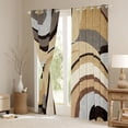 thumbnail image 3 of Homewish Geometric Stripes Lines Black Out Curtains for Boys Girls,Vintage Aesthetic Curtains Pack of 2 (42x63 Each),Minimalist Gradient Bedroom Curtains,Ultra Soft Home Decor, 3 of 6