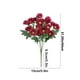 thumbnail image 3 of Flores artificiales rojas, blancas, amarillas, rosas y naranjas | Flores artificiales de plástico para decoración del hogar | Ramo decorativo de 31 cm para uso en interiores y exteriores, 3 of 6